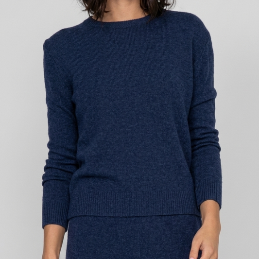 Benny Cashmere Classic Pullover | Navy