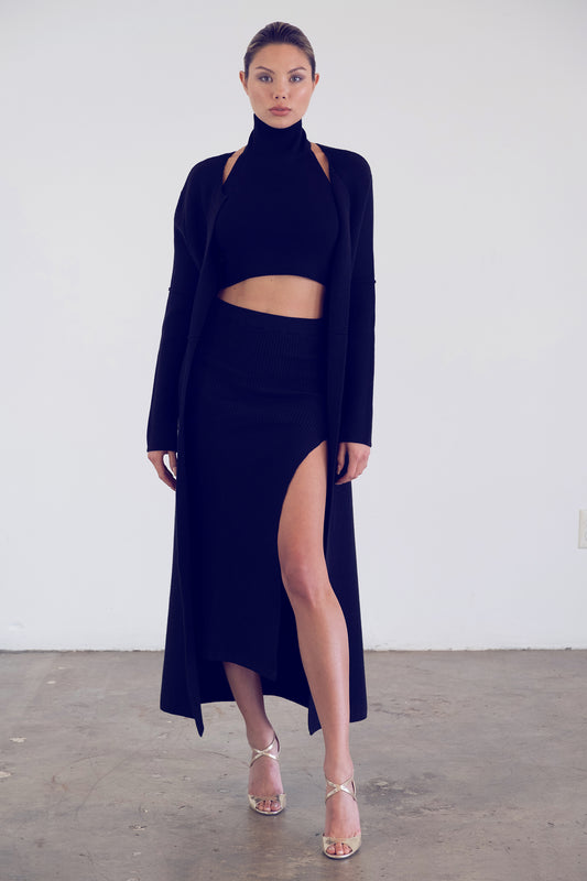 Bardot Midi Skirt | Black