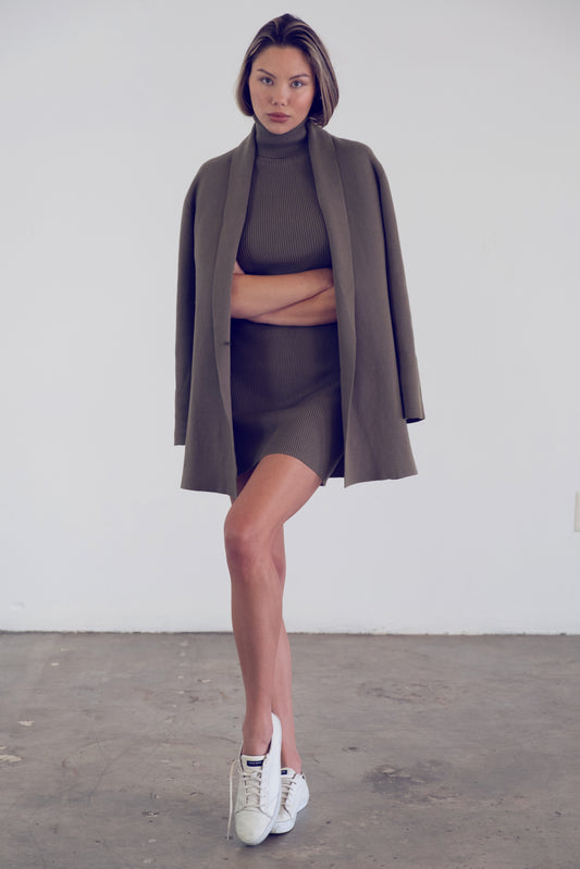 Helena Oversized Power Blazer | Army Green