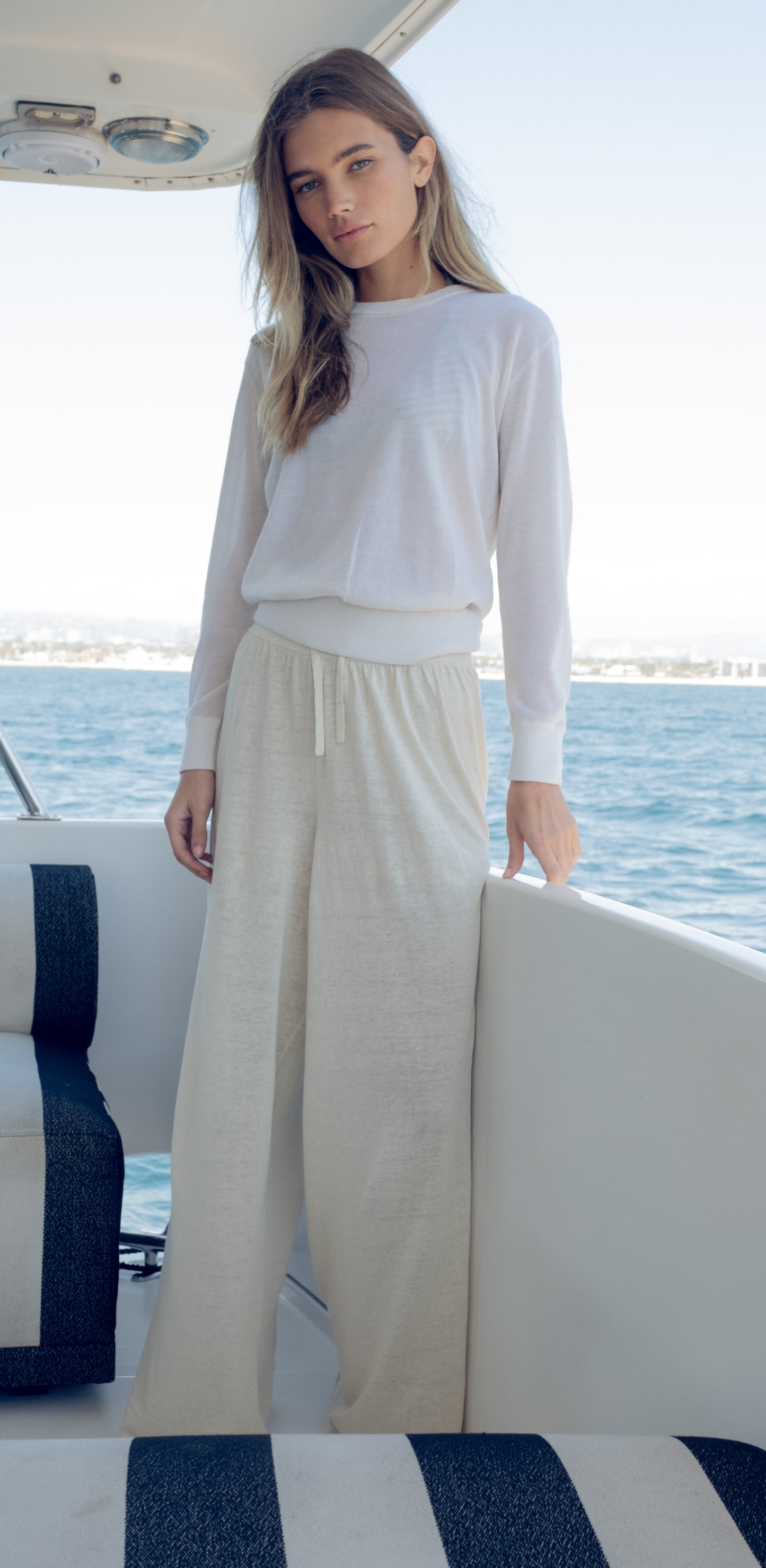 Marguerite Paper Thin Cashmere Sweater | Ivory