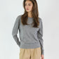 Marguerite Paper Thin Cashmere Sweater | Dark Grey