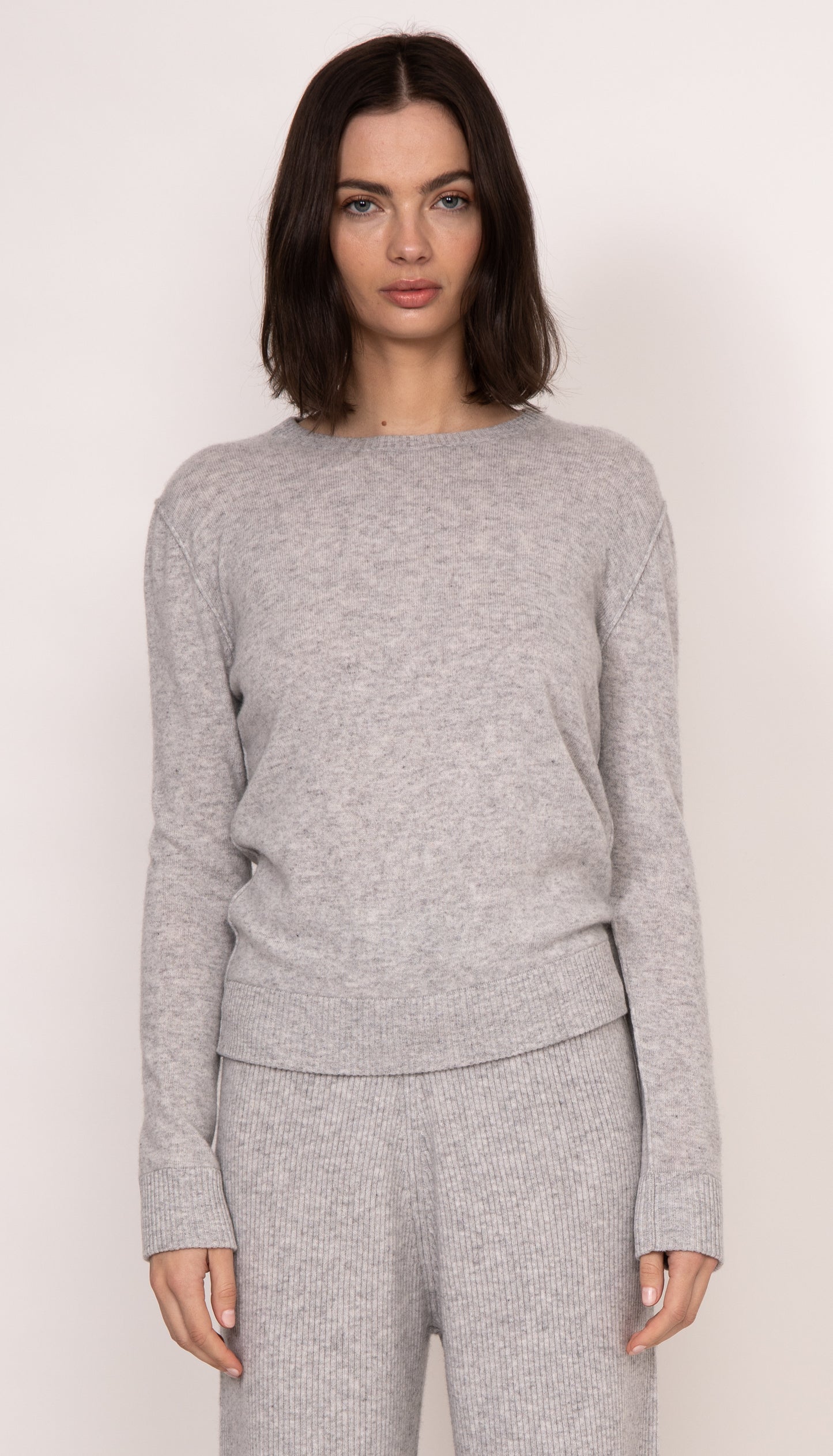 Naomi Cashmere Boyfriend Sweater | Grey