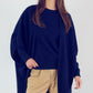 Isabel Standard-Weight Cashmere Wrap | Navy