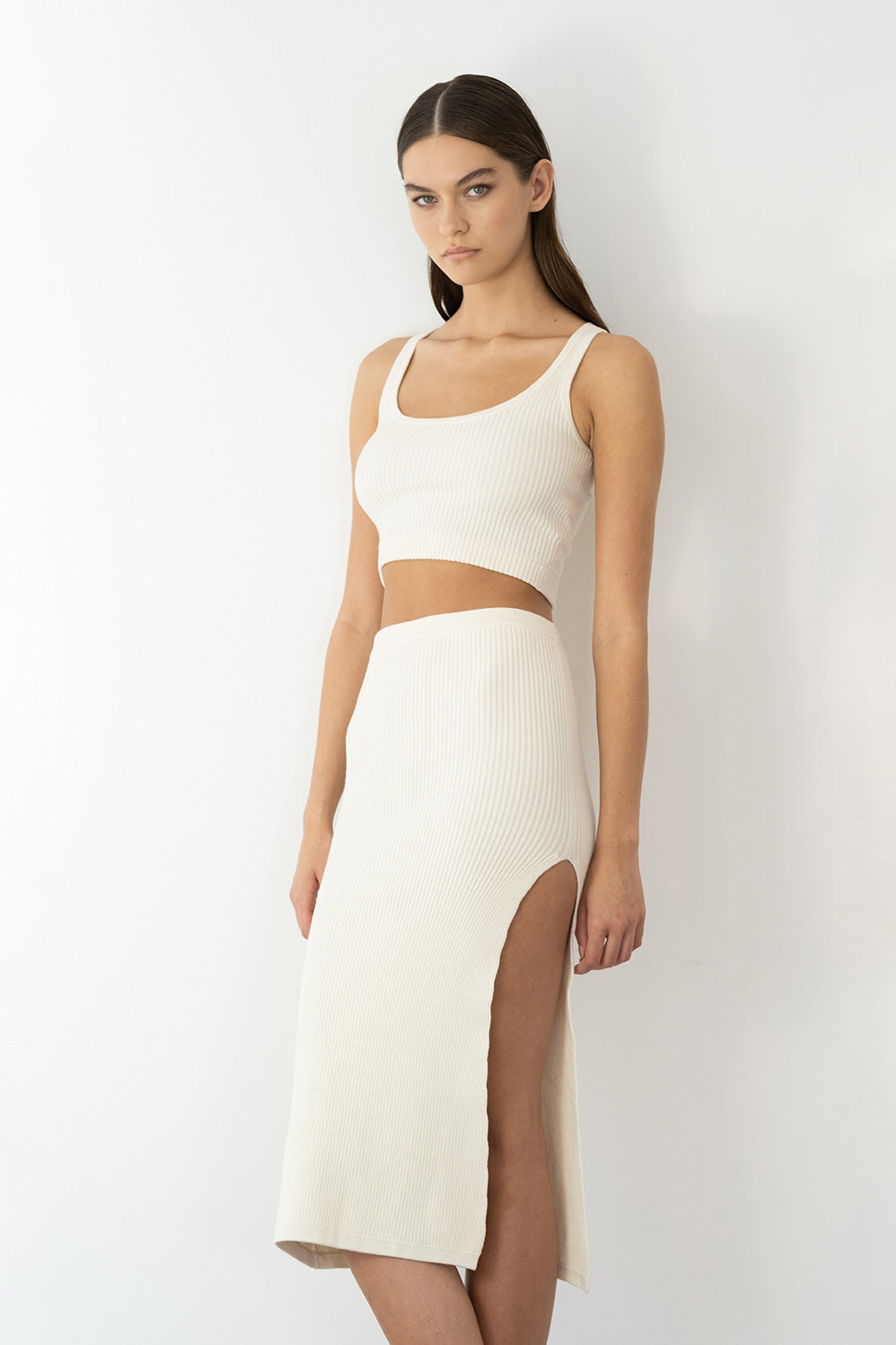 Bardot Tank Top Cream