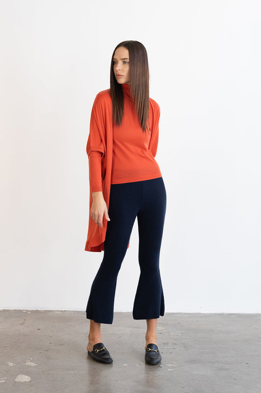 riviera paper thin cashmere wrap fire red