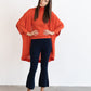 riviera paper thin cashmere wrap fire red